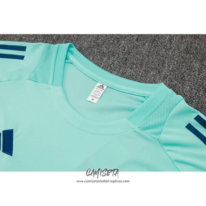 Chandal del Real Madrid 2024-2025 Manga Corta Verde - Pantalon Corto